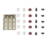 Detailed information about the product Halloween Tic Tac Toe Game Family Friendly Classic Board Game Puzzle for Kids Unique Gift