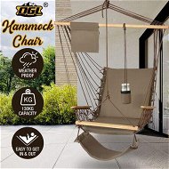 Detailed information about the product Hammock Hanging Chair Swing Wooden Garden Seat Outdoor Camping Patio Lounge Furniture Portable Soft Cushion Footrest Storage Cup Holder