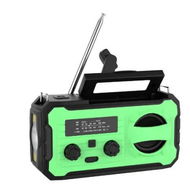 Detailed information about the product Hand Crank Emergency Radio, Solar Prower Weather Radio with AM/FM/NOAA, SOS Alarm with LED Flashlight, Portable Survival Gear for Outdoor, Green