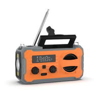 Detailed information about the product Hand Crank Emergency Radio, Solar Prower Weather Radio with AM/FM/NOAA, SOS Alarm with LED Flashlight, Portable Survival Gear for Outdoor, Orange