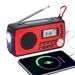 Hand Crank Radio, Solar AM/FM/NOAA Weather Portable Radio with Flashlight, Bluetooth Speaker, SOS, Power Bank & 4 Ways Powered (Red). Available at Crazy Sales for $44.95