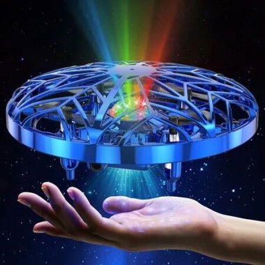 Hand Operated Drone Toy for Boys Girl Men Women, AI Motion Sensors Mini Drones for Age 4 to 12 Birthday Gifts, Blue