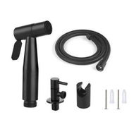 Detailed information about the product Handheld Bidet Toilet Sprayer Premium Modern Bathroom Bidet Sprayer Set For Toilet - Adjustable Water Pressure Control Baby Cloth Diaper Sprayer With Complete Accessories (Black)