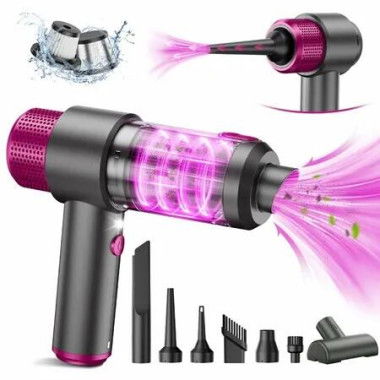 Handheld Car Vacuum Cleaner,7500PA Handheld Vacuum Portable Cordless,2 in 1 Air Duster and Vacuum Cleaner,120W High Power Mini Vacuum for Home Office(Grey)