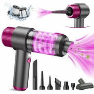 Detailed information about the product Handheld Car Vacuum Cleaner,7500PA Handheld Vacuum Portable Cordless,2 in 1 Air Duster and Vacuum Cleaner,120W High Power Mini Vacuum for Home Office(Grey)