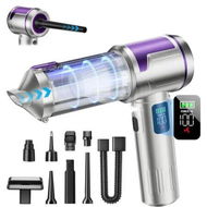 Detailed information about the product Handheld Car Vacuum Portable Cordless, 16000Pa High-Power Suction Hand held Vacuum Cleaner & Air Duster for Car Cleaning Home Office Pet Hair