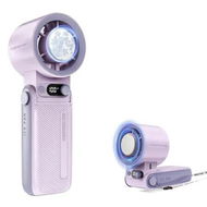 Detailed information about the product Handheld Fan with Ice Cooler, 6000mAh Rechargeable Battery Powered Portable Fan, Mini Personal Hand Held Fan for Travel Outdoor, Purple