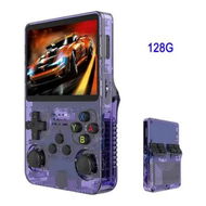Detailed information about the product Handheld Game Console 128G Portable Retro 3D Dual System GBA Classic Open Source 3.5 Inch IPS Screen Gaming Device Nostalgic Entertainment Purple