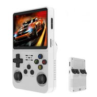 Detailed information about the product Handheld Game Console 3.5 inch Preinstalled Emulator System Transparent White 64GB