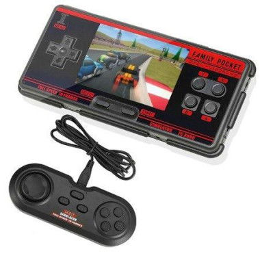 Handheld Game Console Emulator Console HD AV Output HD Screen 5000 Classic Games Portable Video Game (Black + Controller)