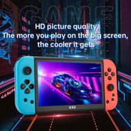 Detailed information about the product Handheld Game Console X80 Retro 7 Inch HD Output TV Play Compatible Children Gift Portable Gaming Classic Video Player