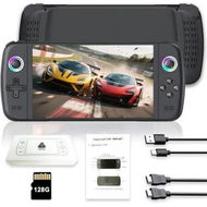 Detailed information about the product Handheld Game Console,Built-in 64G with 20000 games,Linux System,7-inch big IPS Screen,Portable Pocket Mini Arcade,HD Output (Black,128G)