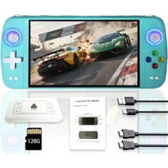 Detailed information about the product Handheld Game Console,Built-in 64G with 20000 games,Linux System,7-inch big IPS Screen,Portable Pocket Mini Arcade,HD Output (Green,128G)