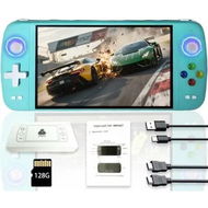 Detailed information about the product Handheld Game Console,Built-in 64G with 20000 games,Linux System,7-inch big IPS Screen,Portable Pocket Mini Arcade,HD Output (Green,64G)