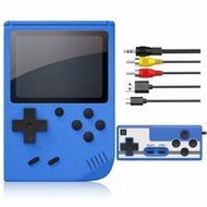 Detailed information about the product Handheld Games Console,Mini Retro Game Console with 500 Classical FC Games Support for Connecting TV & Two Players (Blue)