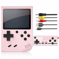 Detailed information about the product Handheld Games Console,Mini Retro Game Console with 500 Classical FC Games Support for Connecting TV & Two Players (Pink)