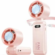 Detailed information about the product Handheld Portable Fan with Ice Cooler,5500mAh Rechargeable Personal Fan,20hrs Cooling Time Super Mini Yet Powerful 20000 RPM Small Pocket Fans