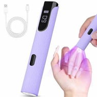 Detailed information about the product Handheld UV Light for Gel Nails,Purple Mini UV Light for Nails Cordless Nail Lamp Rechargeable with Led Display Lamp for Rhinestone Glue Decoration