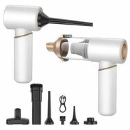 Detailed information about the product Handheld Vacuum Cleaner Cordless Compressed Electric Air Duster 16000Pa Suction,4-in-1 Portable Vortex Vacuum Dust Buster Air Blower for Car,Bedroon,White