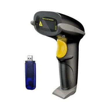 Handheld Wireless Auto Barcode Scanner USB Cordless 1D Laser Reader with 328 Feet Range Perfect for Stores,Supermarkets,Warehouses