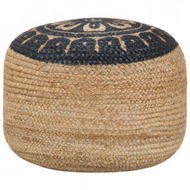 Detailed information about the product Handmade Pouffe Blue 45x30 cm Jute