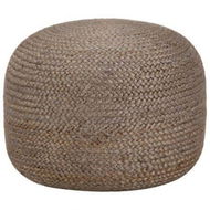 Detailed information about the product Handmade Pouffe Light Grey 45x30 cm Jute