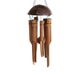 Handmade Wind Chimes 5 Bamboo Bell Tubes, Half Coconut Wood Top, Low Deep Tone Wooden Chimes Outdoor Indoor Home Decor 25 inch. Available at Crazy Sales for $14.95