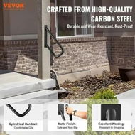 Detailed information about the product Handrails for Outdoor Steps 18.9'Wall Mount Safety Railings for 1-2 Steps