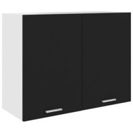 Detailed information about the product Hanging Cabinet Black 80x31x60 Cm Chipboard