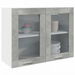 Hanging Glass Cabinet Concrete Grey 80x31x60 cm cm. Available at Crazy Sales for $129.95