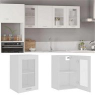 Detailed information about the product Hanging Glass Cabinet White 40x31x60 cm Engineered Wood