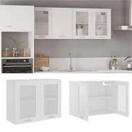 Detailed information about the product Hanging Glass Cabinet White 80x31x60 cm Engineered Wood