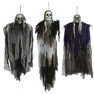 Detailed information about the product Hanging Halloween Skeleton Ghosts Decorations Grim Reapers For Best Halloween Outdoor Decorations (3 Pack).