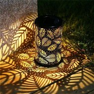 Detailed information about the product Hanging LED Solar Light Wrought Iron Hollow Leaf Lantern Garden Lawn Yard Table Decorative Outdoor Lamp