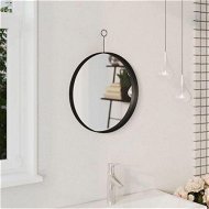 Detailed information about the product Hanging Mirror With Hook Black 40 Cm