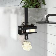 Detailed information about the product Hanging Shower Caddy Matt Black Brushed 304 Stainless Steel