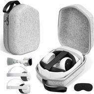 Detailed information about the product Hard Carrying Case Compatible with Meta Oculus Quest 2, Quest 3 for Travel and Home Storage