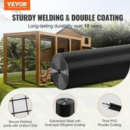 Detailed information about the product Hardware Cloth, 48'' x 50' Galvanized Wire Mesh Roll, 19 Gauge Chicken Wire Fence Roll, Vinyl Coating Metal Wire Mesh for Chicken Coop Barrier, Rabbit Snake Fences, Poultry Enclosures