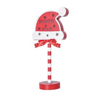 Detailed information about the product Hat LED North Pole Christmas Sign Tabletop Decor Indoor/Outdoor Home Office Holiday Christmas Street Sign Housewarming Gift