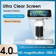 Detailed information about the product HD 1000X 4inchLCD Digital Microscope Magnifier Camera with Stand Kids Toy Gifts