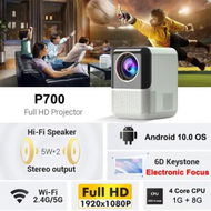 Detailed information about the product HD P700 Mini WiFi Bluetooth Projector Electric Focus, Built-in 1080p 15000 Lumens Portable Smart TV Projector, Support 4K Office Home