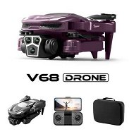 Detailed information about the product HD Three Cameras Drone Professional Aerial Photography 2.4G Brushless Optical Flow Obstacle Avoidance FPV Drone Color Purple