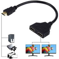 Detailed information about the product HDMI Splitter Adapter Cable HDMI Male 1080P To Dual HDMI Female Cable For HDTV HD LED LCD TV