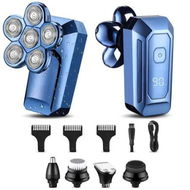 Detailed information about the product Head Shaver for Bald Men 5-in-1 6D Electric Razor Rechargeable Rotary Shaver,Bald Head Shaver Multifunctional Grooming Kit,IPX7 Waterproof LED Display
