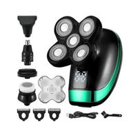 Detailed information about the product Head Shavers for Bald Men, 5D Electric Razor for Wet Dry Electric Shavers with LED Lights Nose Hair Sideburns Trimmer and Face Cleaning Brush