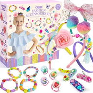 Detailed information about the product Headband Making Kit For Girls DIY Hair Clips Craft Set Satin Bands Accessories Christmas Birthday Gift COL