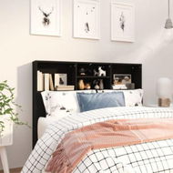 Detailed information about the product Headboard Cabinet Black 120x19x103.5 Cm.