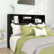 Detailed information about the product Headboard Cabinet Black 140x19x103.5 cm