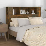 Detailed information about the product Headboard Cabinet Smoked Oak 140x18.5x104.5 cm