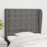 Detailed information about the product Headboard with Ears Dark Grey 103 cm Fabric